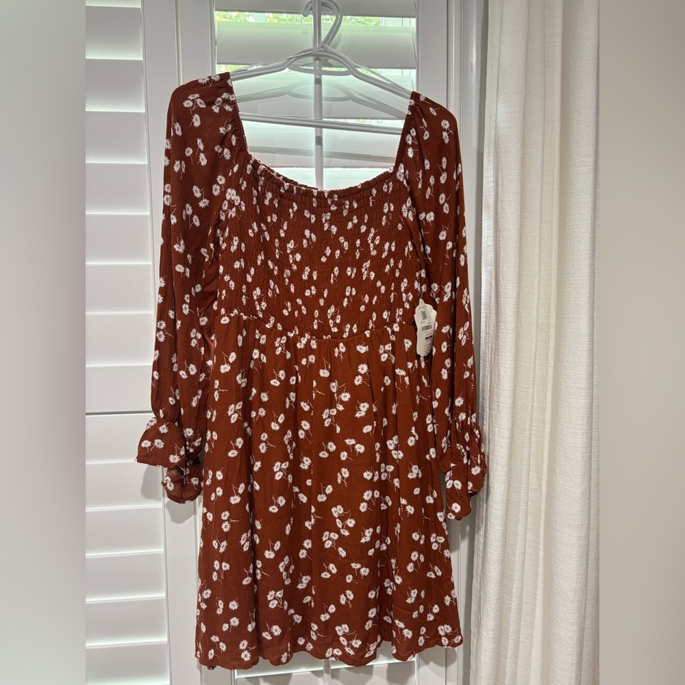 Altar'd State Rust Floral Dress